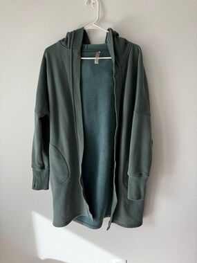 Mono B Teal Pullover Hooded Fleece